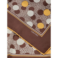 Tom Ford Brown Silk Pocket Square