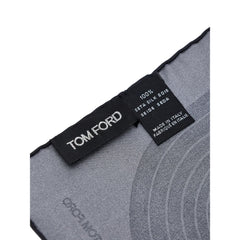 Tom Ford Gray Silk Pocket Square