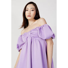 Aniye By Purple Polyester Short Dress