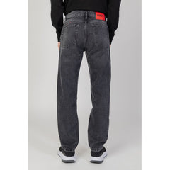 Hugo Boss Black Cotton Relaxed Fit Jeans