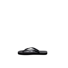 Emporio Armani Underwear Black And White Rubber Flip-Flop Sandals