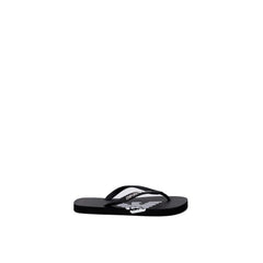 Emporio Armani Underwear Black And White Rubber Flip-Flop Sandals