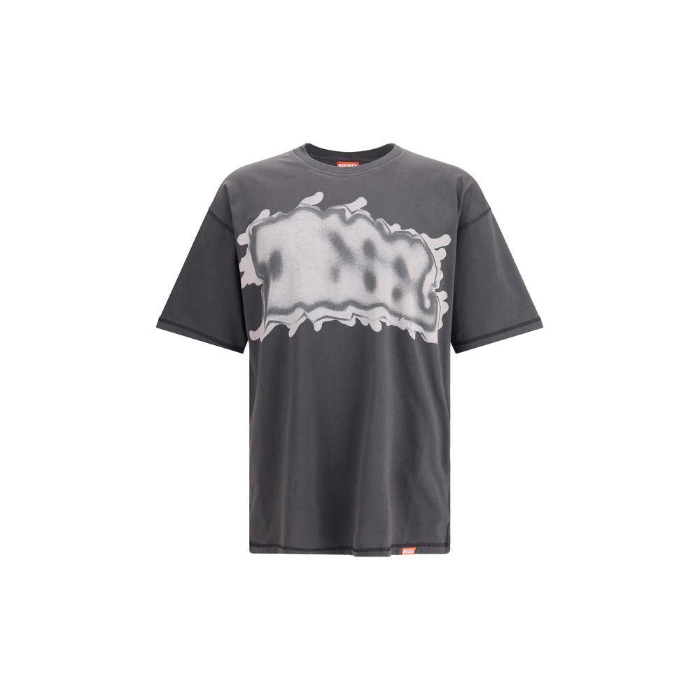 Diesel Gray Cotton T-Shirt