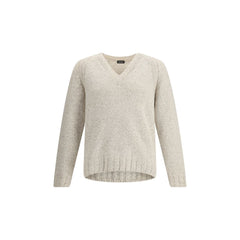 ZEGNA Cream Cashmere Cashmere Sweater