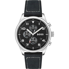 Hugo Boss Black Leather Dress Watch