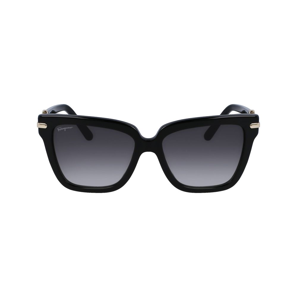 Ferragamo Black Acetate Sunglasses