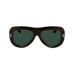 Ferragamo Green Acetate Sunglasses