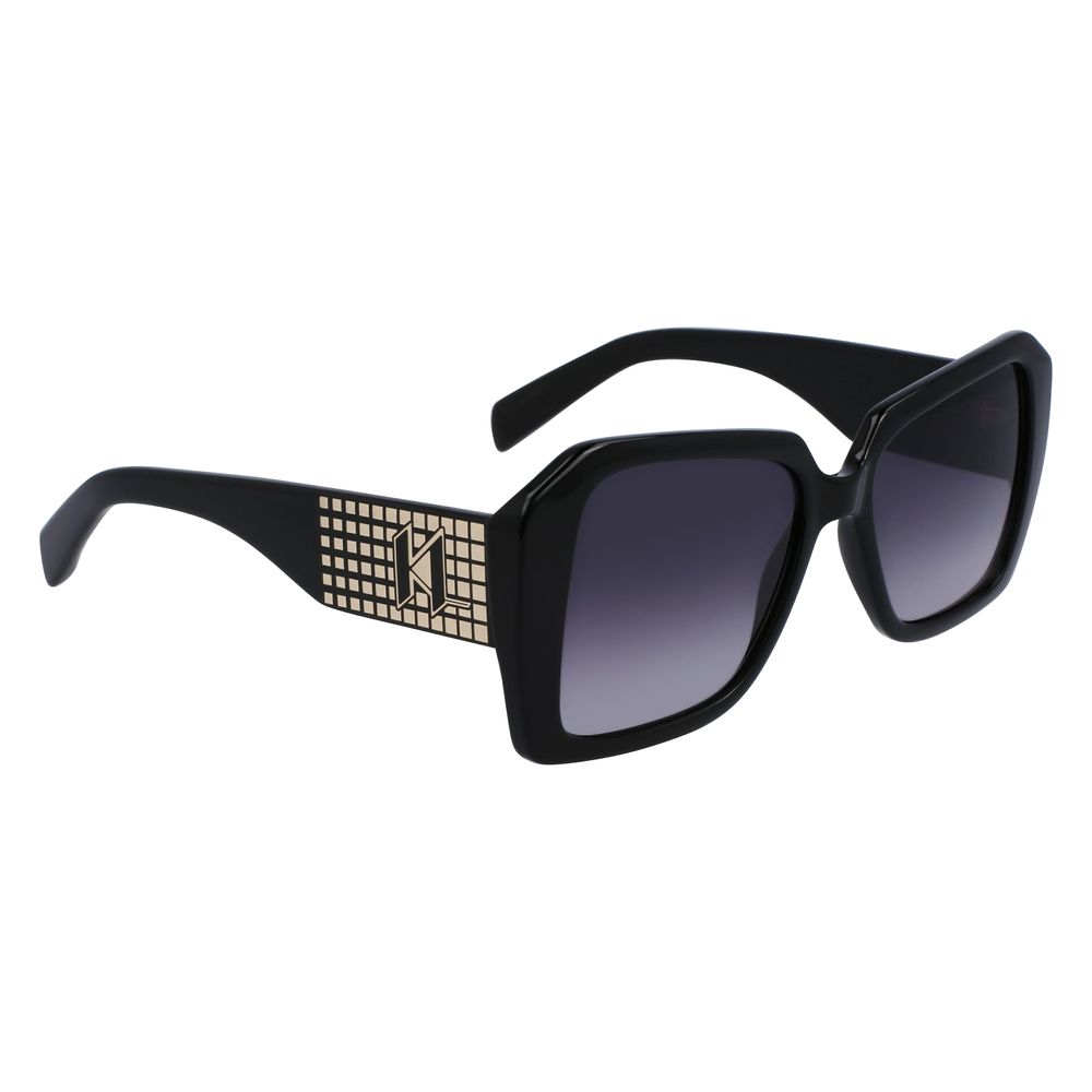 Karl Lagerfeld Black Injected Sunglasses