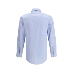 Margiela Blue Cotton Pattern Shirt