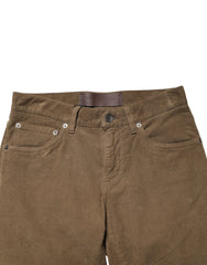 Dolce & Gabbana Brown Cotton Stretch Skinny Men Denim Jeans