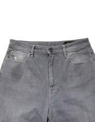 CYCLE Gray Tattered Mid Waist Men Straight Denim Trouser Jeans