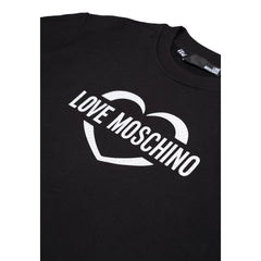 Love Moschino Black Cotton Sweatshirt
