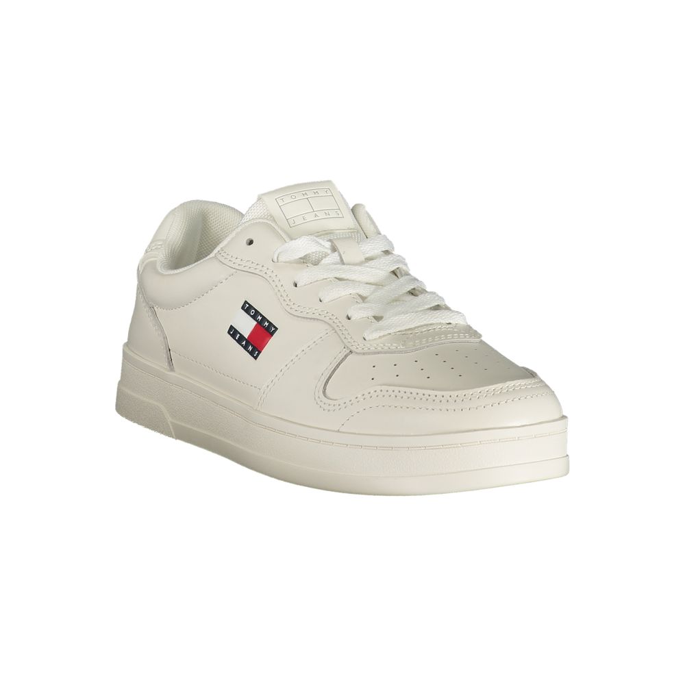 Tommy Hilfiger White Leather Women Sneaker