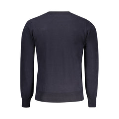 K-WAY Blue Wool Men Sweater