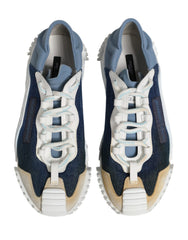 Dolce & Gabbana Multicolor Lace Up Low Top NS1 Sneakers Shoes