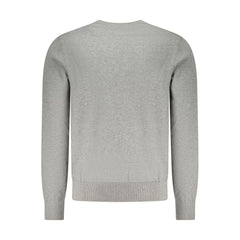 Hugo Boss Gray Cotton Men Sweater