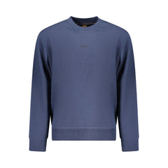 Hugo Boss Blue Cotton Sweatshirt