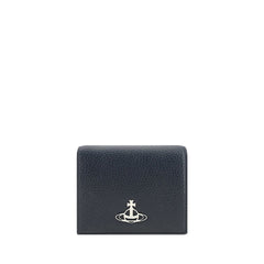 Vivienne Westwood Black Calf Leather Bos Taurus Wallet