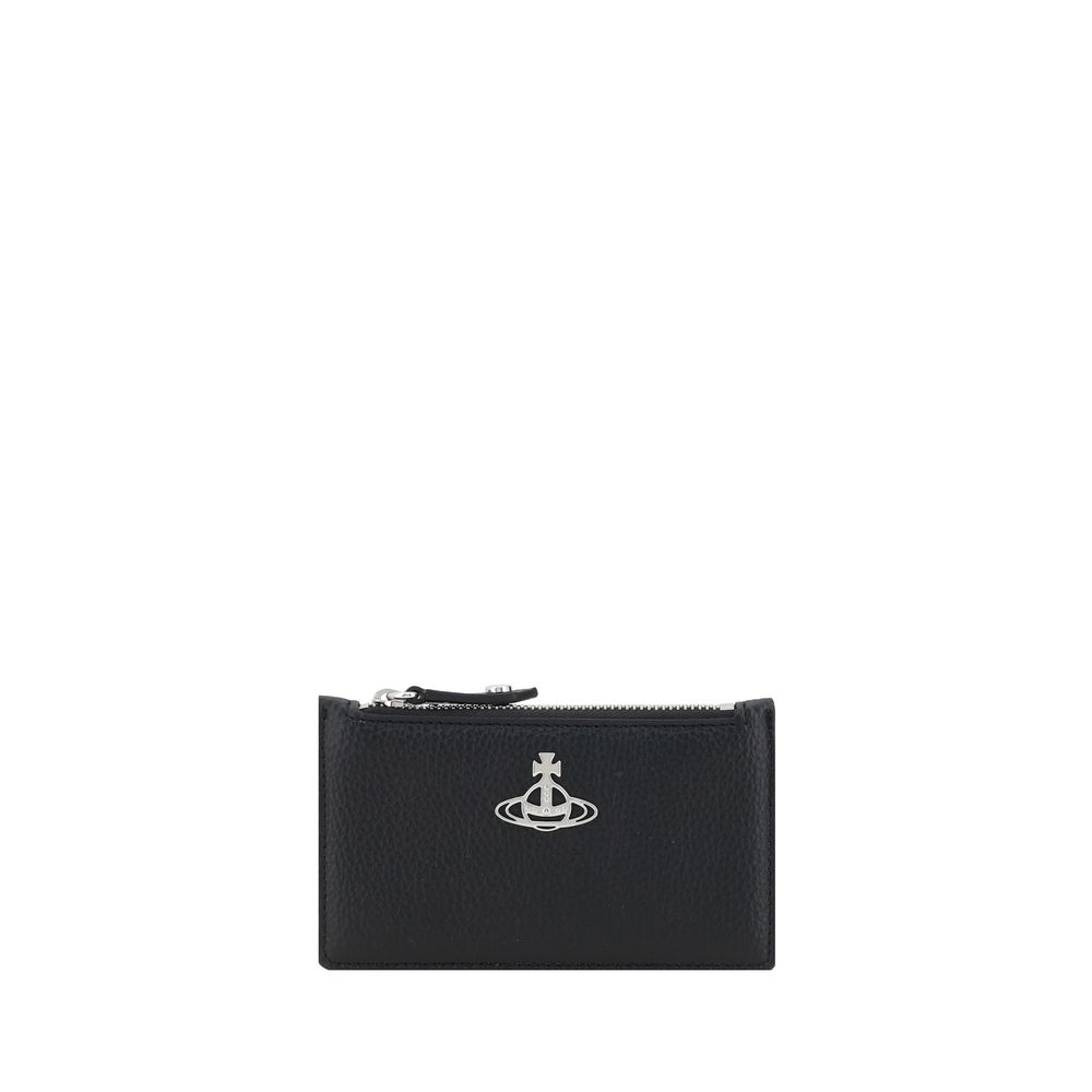Vivienne Westwood Black Calf Leather Bos Taurus Wallet