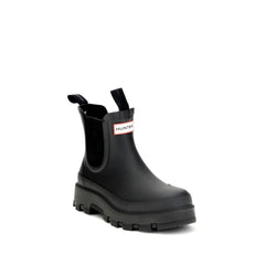 Hunter Black Rubber Chelsea Boots