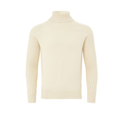 Gran Sasso White Wool Turtleneck
