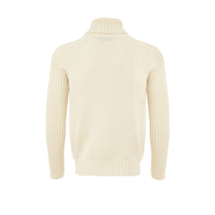 Gran Sasso White Wool Turtleneck