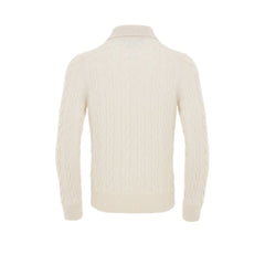 Gran Sasso White Cashmere Cashmere Sweater