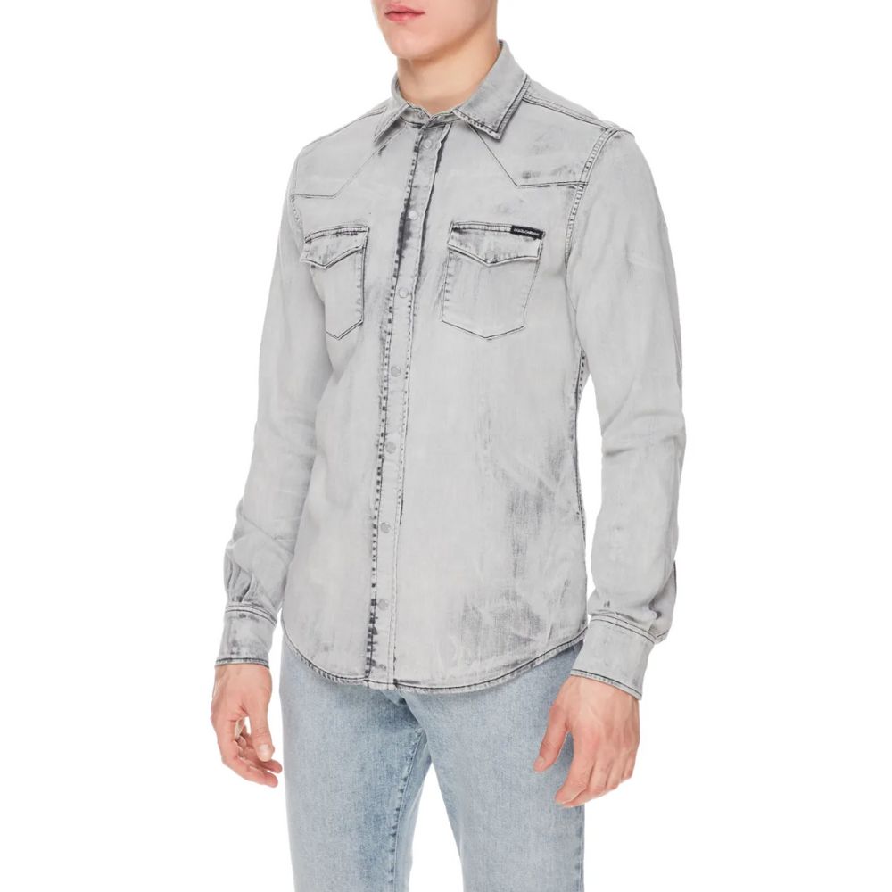 Dolce & Gabbana Gray Cotton Shirt