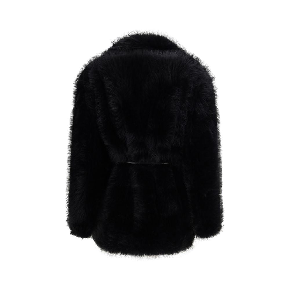 Max Mara Black Polyester Coat