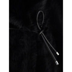 Max Mara Black Polyester Coat