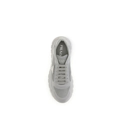 Prada Gray Rubber Athletic Sneakers