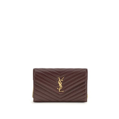 Saint Laurent Bordeaux Calf Leather Bos Taurus Wallet