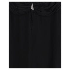 Saint Laurent Black Viscose Casual Dress