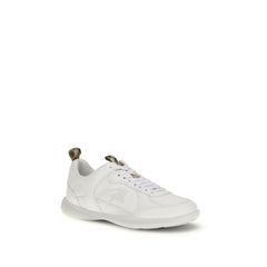 Burberry White Calf Leather Bos Taurus Athletic Sneakers