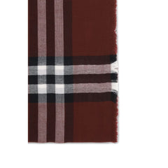 Burberry Bordeaux Wool Scarf