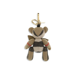 Burberry Beige Cashmere Keychain