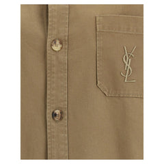 Saint Laurent Green Cotton Denim Jacket