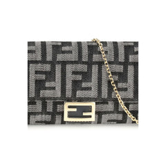 Fendi Blue Cotton Wallet