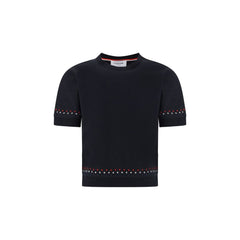 Thom Browne Black Cotton T-Shirt