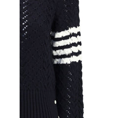 Thom Browne Blue Fleece Wool Sweatshirt