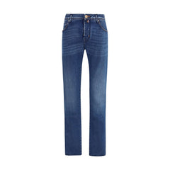 Jacob Cohen Blue Cotton Slim Fit Jeans