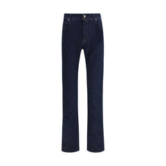 Jacob Cohen Blue Cotton Slim Fit Jeans