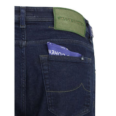 Jacob Cohen Blue Cotton Slim Fit Jeans