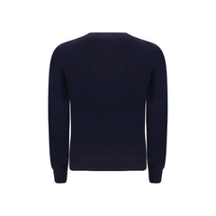 Brunello Cucinelli Blue Fleece Wool Sweatshirt