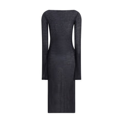 Miu Miu Black Cotton Casual Dress