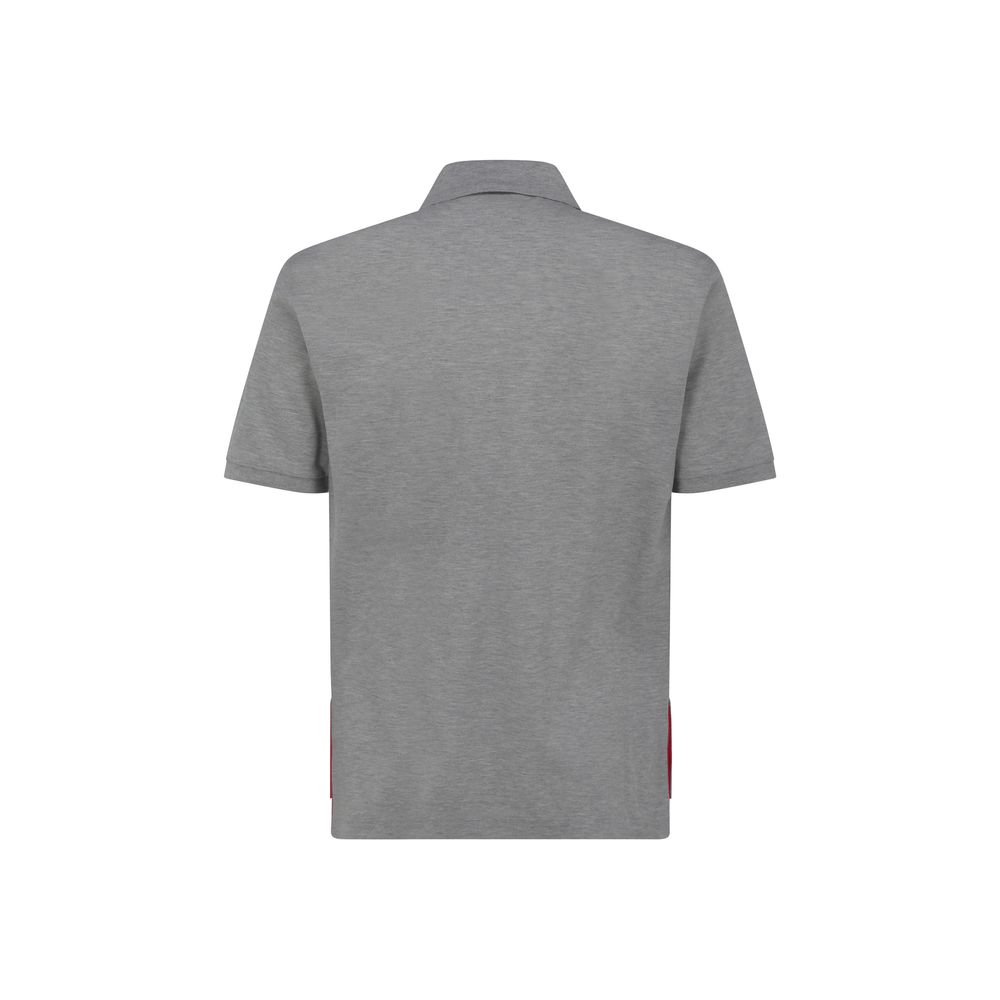 Thom Browne Gray Cotton Polo Shirt