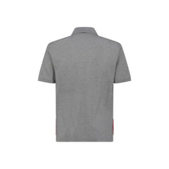 Thom Browne Gray Cotton Polo Shirt