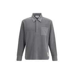 Thom Browne Gray Cotton Polo Shirt