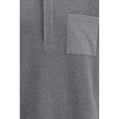 Thom Browne Gray Cotton Polo Shirt