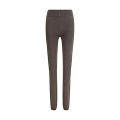 Rick Owens Gray Fleece Wool Leggings